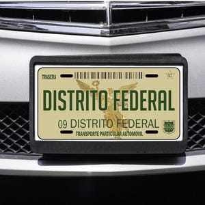 Distrito Federal Mexico Car Plate Aluminum License Plate Mexican Mexico DF Placa de Mexico