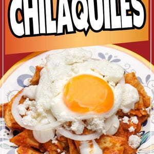Chilaquiles Sticker Window Decal Truck Concession Vinyl Restaurant Wall poster Sticker Mexican Food Decal
