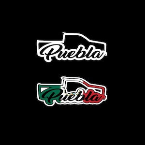 Puebla Decal Trokita Decal Car Window PUE Vinyl Sticker Mexico Trucking