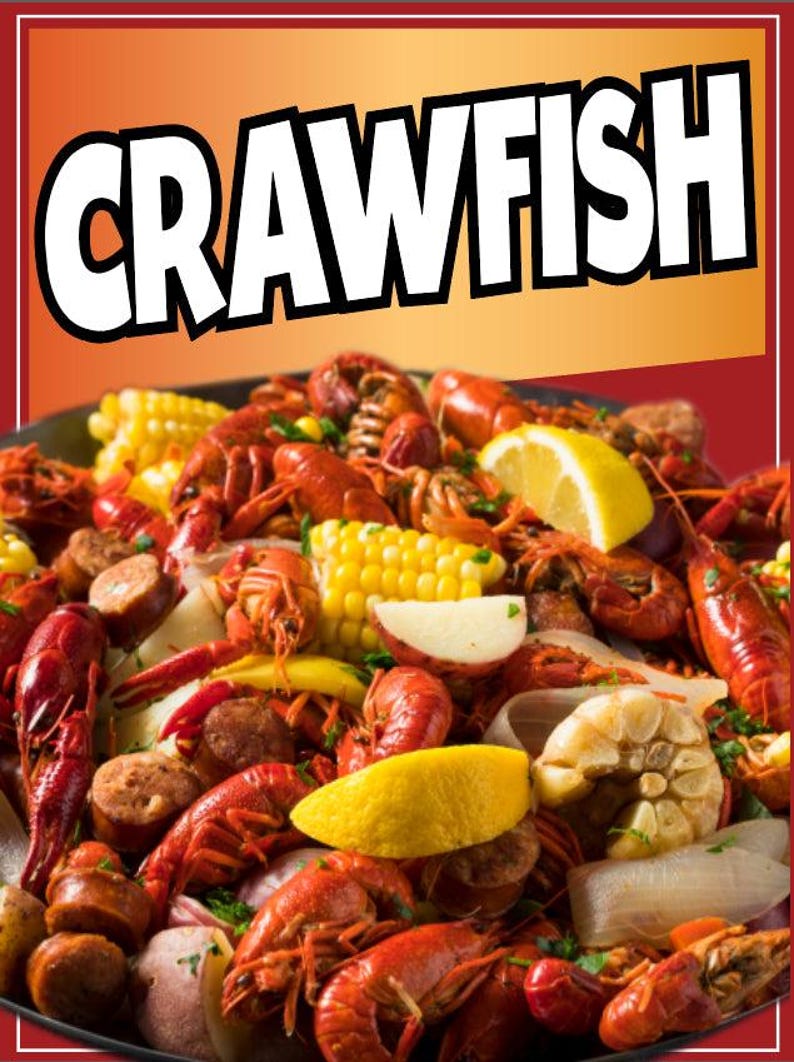 Crawfish Decal Window Sticker Mexican Food Truck Concession Vinyl ...