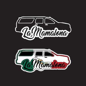 La Mamalona Chevrolet Tahoe Decal Trokita Decal Car Sticker Mexico