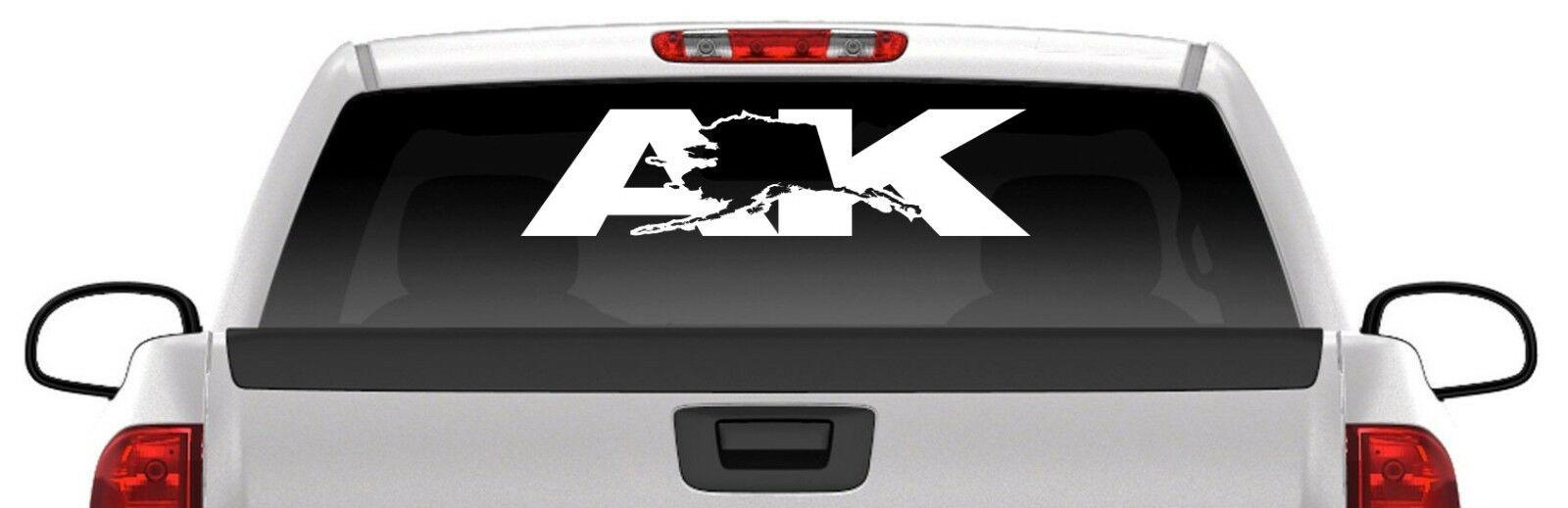 Alaska State Letters Decal Car Window Laptop Map Vinyl Sticker USA Flag ...