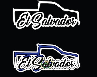 El Salvador Decal Trokita Decal Car Window Laptop Vinyl Sticker Salvadorian Truck