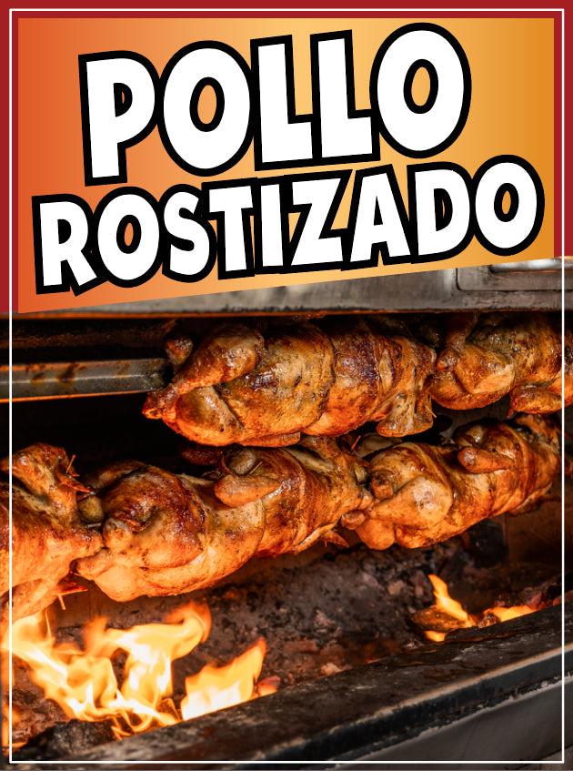 Pollo Rostizado Sign Decal Window Sticker Truck Concession Vinyl ...