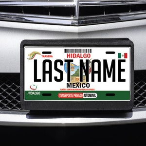 Hidalgo Car Plate aluminum License Plate Mex HGO Mexico State CUSTOMIZED Trokas Trokiando Estados de Mexico, Mexican State Car Plate