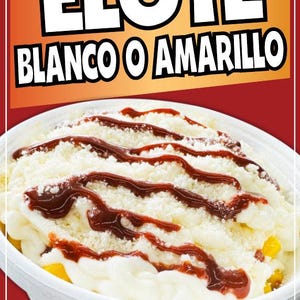 Elote Blanco o Amarillo Sticker Window Decal Truck Concession Vinyl Restaurant Wall poster Sticker Food Decal Sign