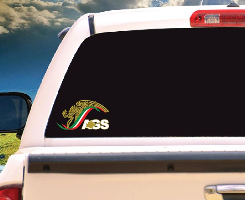 Mexico Escudo Car Window Vinyl Sticker Decal Gobierno Mex ...