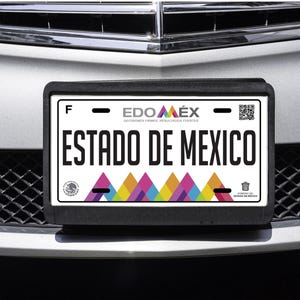 Estado de Mexico Mexico Car Plate Aluminum License Plate Mexican Mexico Edo Mex Placa de Mexico