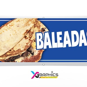 Baleadas Vinyl Banner advertising Sign Full color indoor outdoor Honduran Food