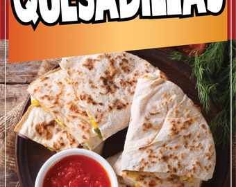 Quesadillas Decal Window Sticker Mexican Food Truck Concession Vinyl Restaurant Quesadilla Mexican Food Image Sticker