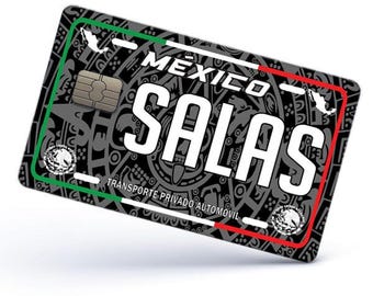 Salas Credit Card Skin Cover Vinyl Stickers (4 Pack) -Mexican Decal Mexico Car Plate adhesive Salas