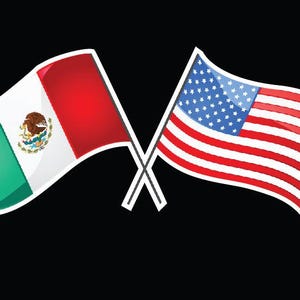 Mexican USA Unity Flags Decal Car Window Laptop Vinyl Sticker MX Latin BrownDecal Car Window Laptop Map Vinyl Sticker