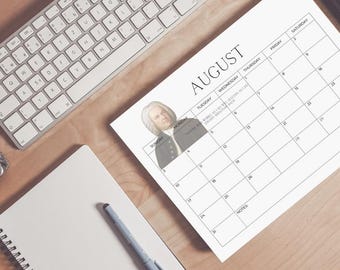 Calendrier musical 2025-2026 : citations classiques, agenda d'entraînements (téléchargement PDF)