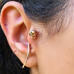 Snake Tragus Earrings | Surgical Steel Cartilage Piercings, Jewelry Gifts for Snake Lovers