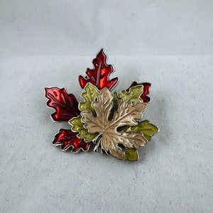 Ahornblatt Brosche, Handgefertigter Naturschmuck, Herbst Blumen Modeschmuck, Unisex Schmuck Geschenk