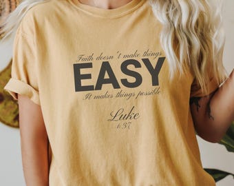 Comfort Colors Minimalist Shirt God is Good Trendy Christian TShirt Gift Faith Unisex T-shirt Faith Tee Church Group Shirts Oversized Comfy