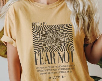 Faith Over Fear Shirt Christian Shirt Comfort Colors Christian Merch Jesus Shirt Minimalist Christian Faith Gift for Teen Christian Apparel