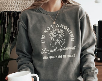 Christian Sweatshirt Comfort Colors God is Good Bible Verse Tee, Faith Based Jesus Apparel, Girls Religious Gift, Gift for her, Church Tee