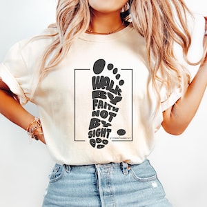 Shirt geloof, christelijk T-shirt, christelijke shirts, bijbelvers, paascadeau, paasshirt, christelijke t-shirts, religieuze geschenken, Valentijnsdag