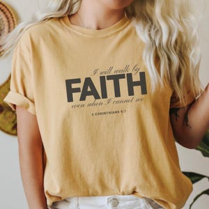 Shirt geloof, christelijk T-shirt, christelijke shirts, bijbelvers, paascadeau, paasshirt, christelijke t-shirts, religieuze geschenken, Valentijnsdag
