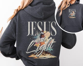 Be The Light Sweatshirt Gift For Christians, Mathew 5:14 Sweatshirt, Bible Verse Sweater, Religious Hoodie, Faith Outfit, Church Sweatshirt