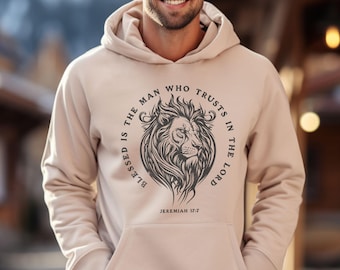 Confiance au Seigneur Sweat à capuche chrétien Sweat à capuche Jésus Vêtements Jésus Sweat chrétien Sweat à capuche esthétique Vêtements esthétiques Sweat à capuche tendance