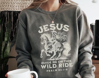 Jesus Loves You Shirt God is Good Sweatshirt Boho Christian Crewneck for Women Comfort Colors Bible Verse Tee Faith Based Jesus Apparel God