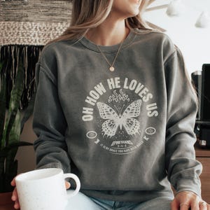 Jesus Loves You Christian Sweatshirt, Bible Verse Hoodie, Aesthetic Christian Sweatshirts, Jesus Hoodie, Church hoodie, Faith Sweatshirt
