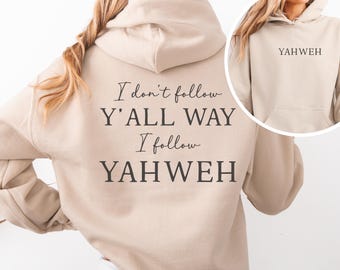 YAHWEH Sweatshirt, YAHWEH Crewneck, Christian Sweatshirt, Christian Crewneck, Comfort Colors YAHWEH Shirt, Christian Gifts, Yahweh hoodie
