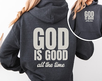God Is Good Christian Hoodie Bible Verse, Aesthetic Christian Sweatshirt, Jesus Hoodie, Church Hoodie, Oversized Hoodie, Religious Shirt