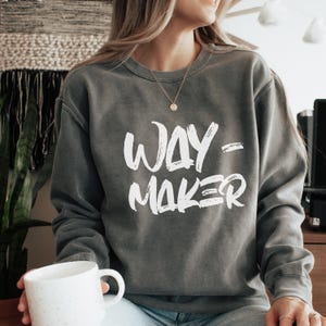 Waymaker Sweatshirt, Hoodie, Glaube Sweatshirt, Christliches Sweatshirt, Jesus Sweatshirt, Bibel Vers, Glaube Shirt, Christliches Geschenk, Christlich