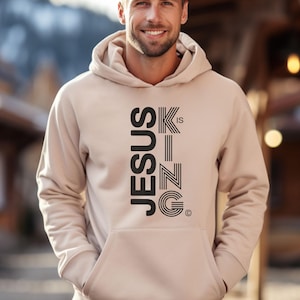 Jesus is King Hoodie, Jesus Hoodie, Jesus Sweatshirt, Christian Apparel, Christian Merch, Christian Streetwear, Jesus Clothes, Unisex Gift