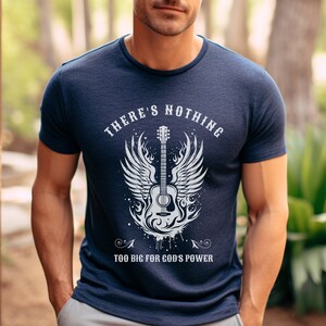 God&#39;s Power Mens Christian Shirt Christianity Gift for Him Bible Verse Shirt Christian Clothing TShirt Religious Faithful Gifts for Dad God
