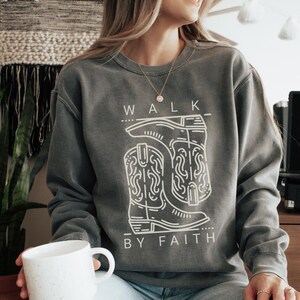 Comfort Colors Religious Shirt Walk by Faith Shirt Christian Comfort Colors Shirt Jesus Apparel Bible Verse Shirt Faith Shirt Christian Tee