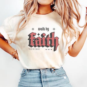 Shirt geloof, christelijk T-shirt, christelijke shirts, bijbelvers, paascadeau, paasshirt, christelijke t-shirts, religieuze geschenken, Valentijnsdag