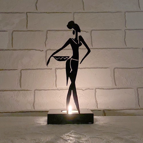One-of-a-Kind Metal Holder Crafted by African Artisans - Ideal Present for Home or Special Occasions , Gift For Her