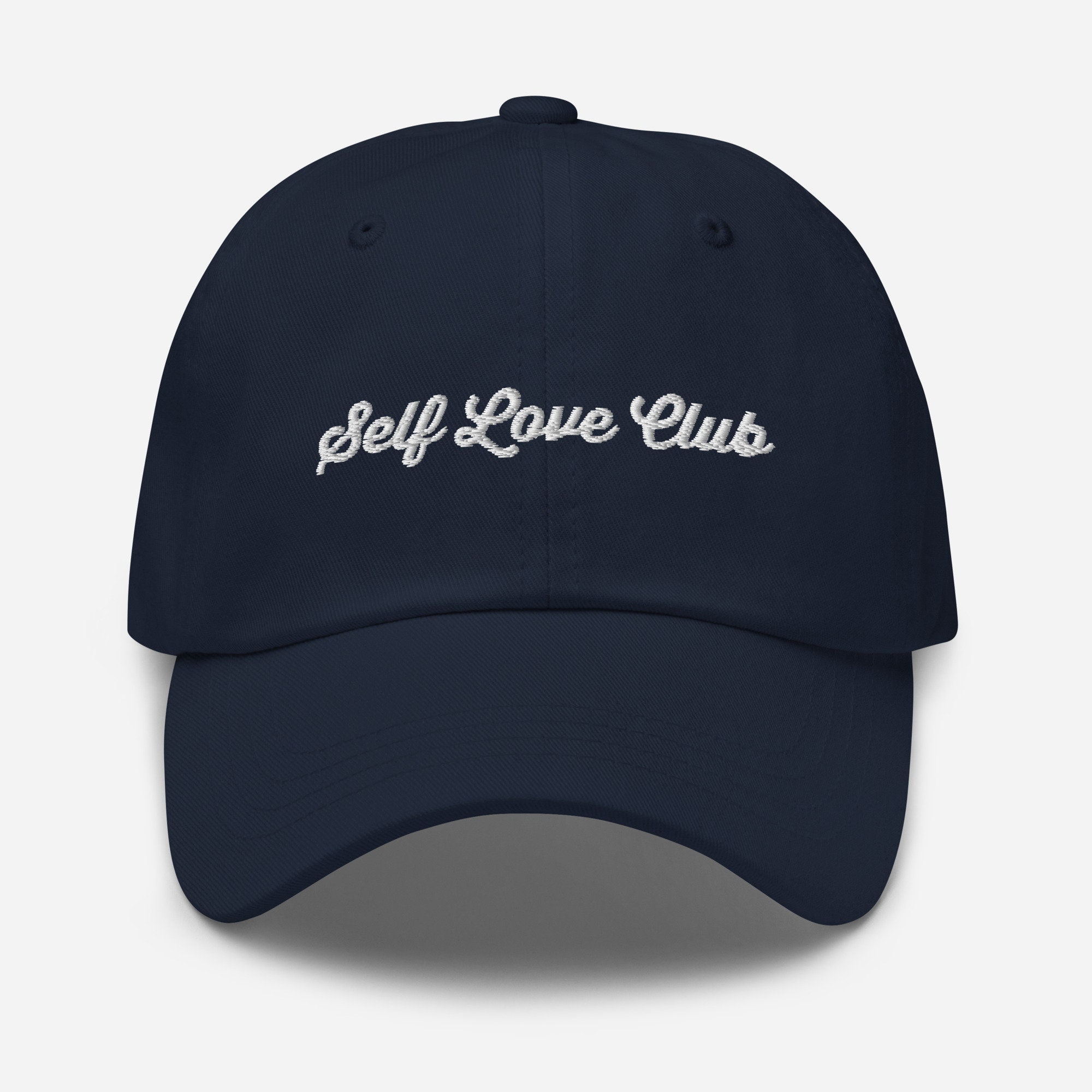 Self Love Club Embroidered Logo Strapback Hat Cap SELF LOVE CAP BEIGE – alicecostore main image 4