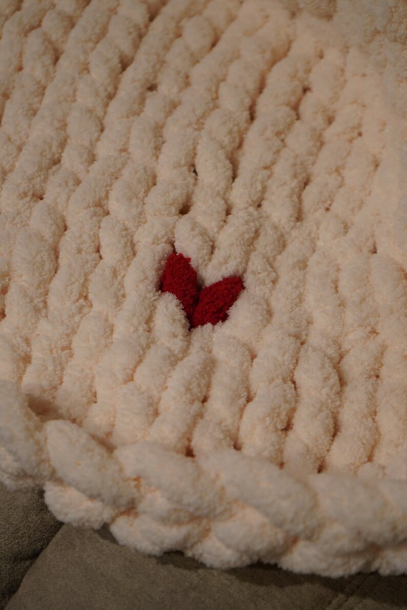 Heart Chunky Yarn, Chunky Yarn Blanket, Chenille, Soft Yarn, Warm