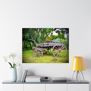 Rustic Wagon Paper Print
