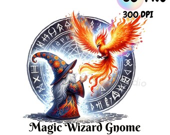 Magic Wizard Gnomes Watercolor Clipart 50 PNG,Witch gnome, Cute gnome,Gnome lovers,Fantasy Gnome,Digital Download,Printable