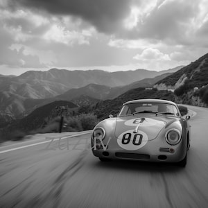 Porsche 356  inspired design pro Turing Canvas large photo canvas print