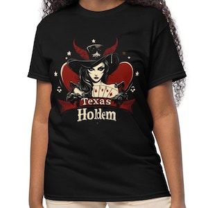 Fã de pôquer Texas Hold'em, estrelas do pôquer Las Vegas Casino Camiseta clássica unissex®