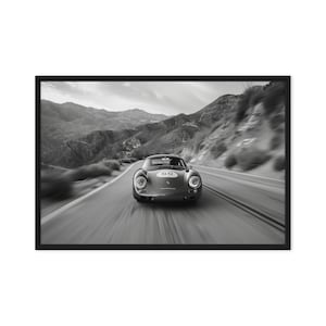 Framed canvas Porsche 356 inspired design pro Turing Canvas large photo canvas print