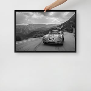 Framed canvas Porsche 356 inspired design  pro Turing Canvas large photo canvas print
