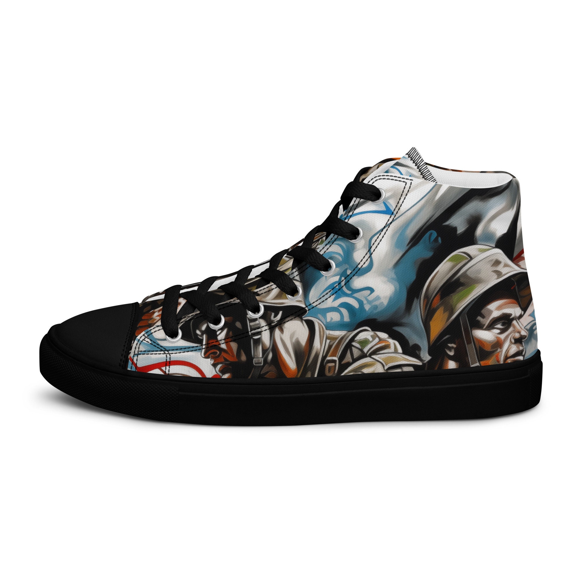 Army - Sustainably Made Men’s high top canvas shoes