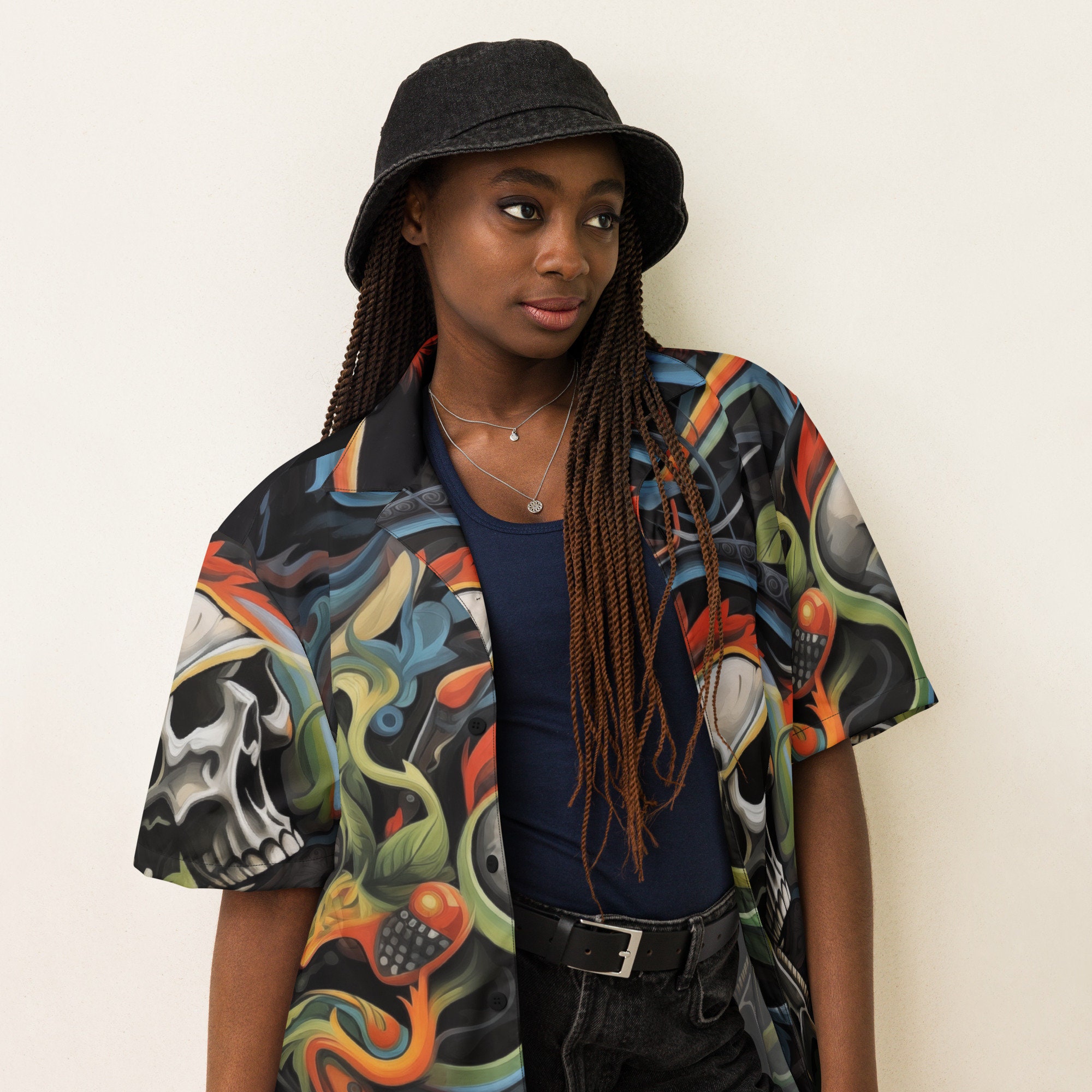 Unisex button shirt main image 1