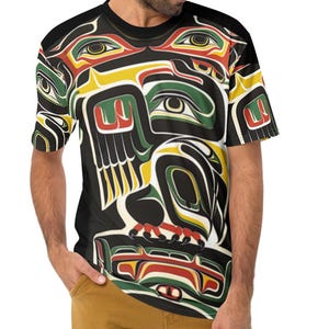Men&#39;s t-shirt NATIVE ART Eagle claw Salish Sea