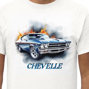 Chevelle American muscle car Gildan 5000 Chevy Chevelle SS 396 Custom Flag,  , Man Cave, Gift for Him, Chevelle Gift, Gift for Husband