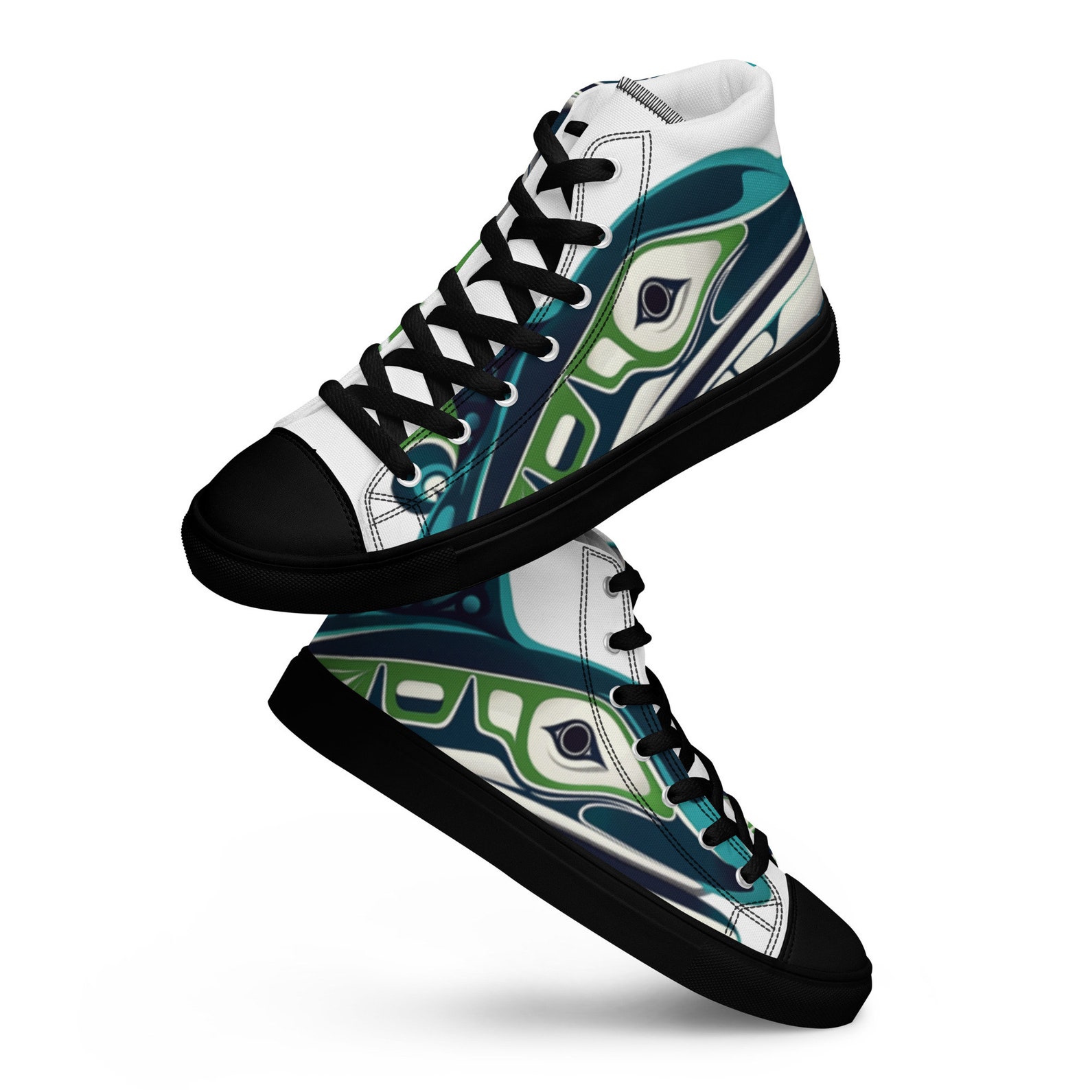 49 Dzine Feathers Logo Men's Classic Canvas Shoes