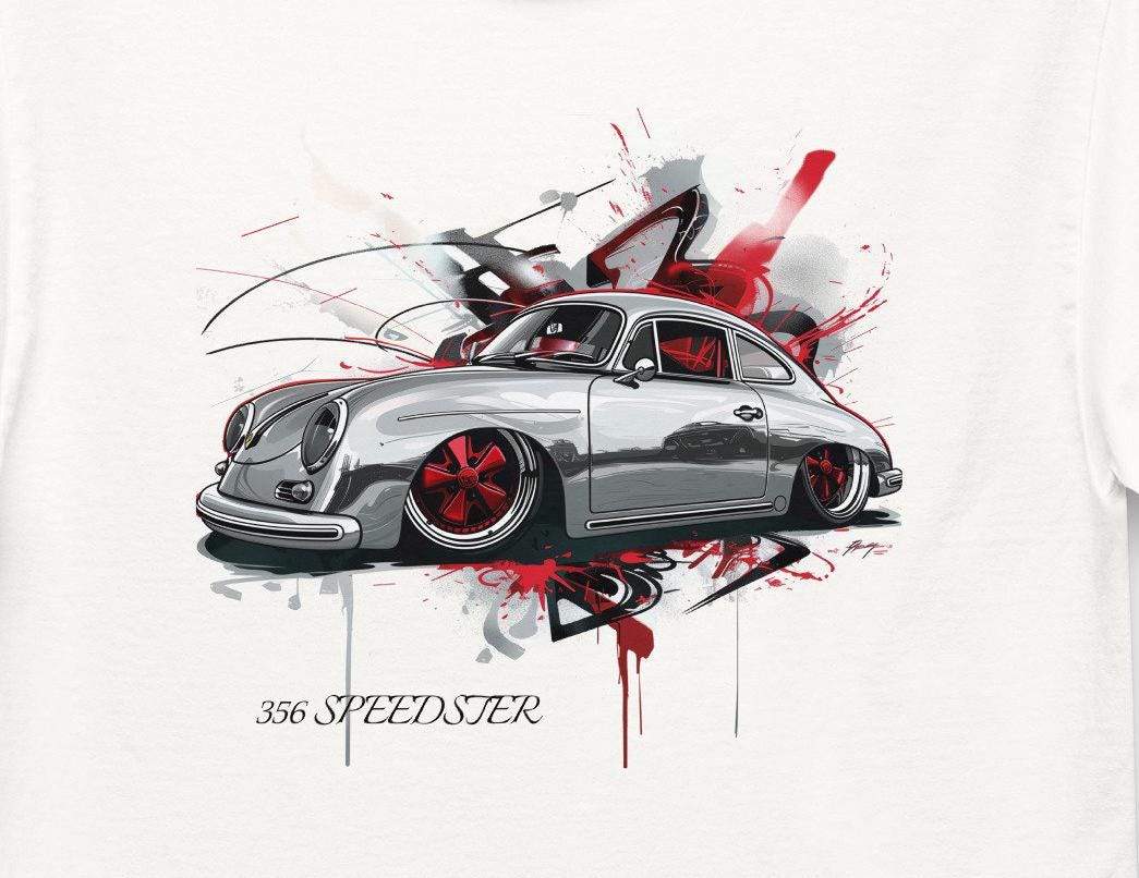 Porsche 356 T Shirt - Etsy Porsche 356 T Shirt - Etsy